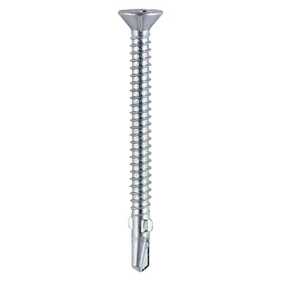 TIMco Self-Drilling Wing-Tip Steel to Timber Light Section Silver Screws  - 5.5 x 50 - 150 Pieces