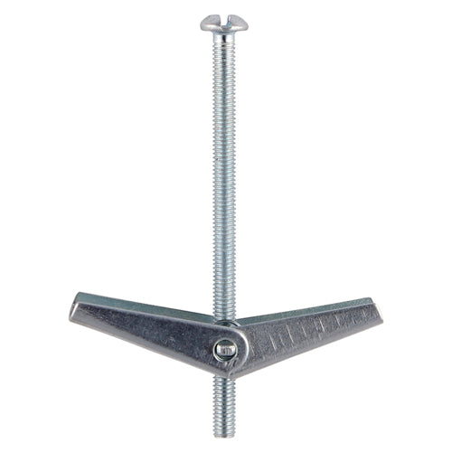 TIMco Spring Toggle Cavity Anchors Silver - M5 x 75  - 100 Pieces
