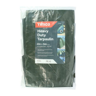 TIMCO Heavy Duty Tarpaulin Green - 2 x 3m