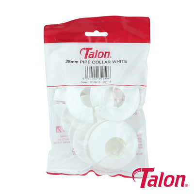 Talon Pipe Collar White - 28mm