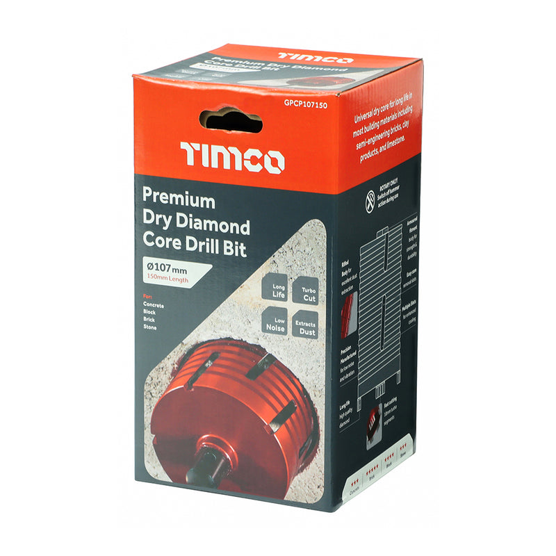 TIMco Diamond GP Core Bit - 107 x 150mm - 1 Piece