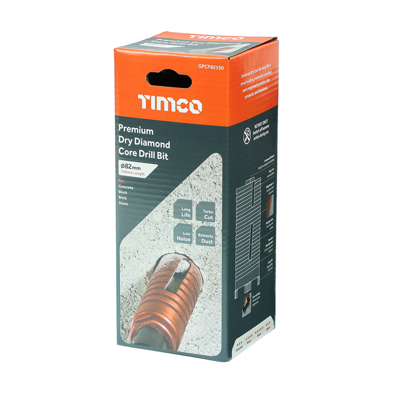 TIMco Diamond GP Core Bit - 82 x 150mm - 1 Piece