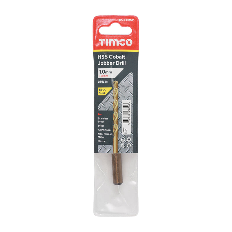 TIMco Ground Jobber Drills - Cobalt M35 - 10.0mm - 1 Piece