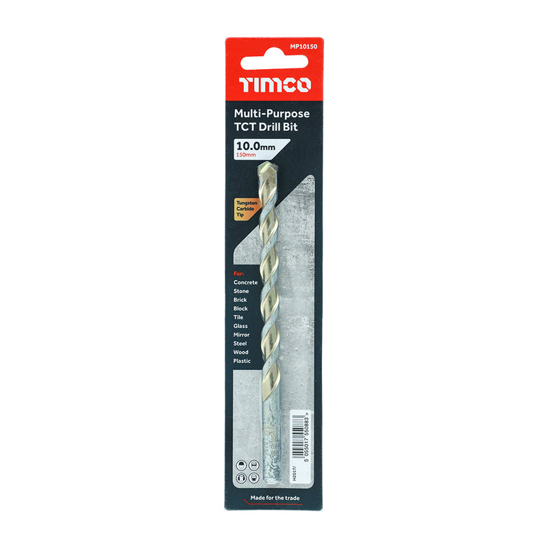 TIMco TCT Multi-Purpose Drill Bits - 10.0 x 150 - 1 Piece