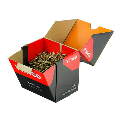 TIMco Solo Countersunk Gold Woodscrews - 4.0 x 30 - 1000 Pieces
