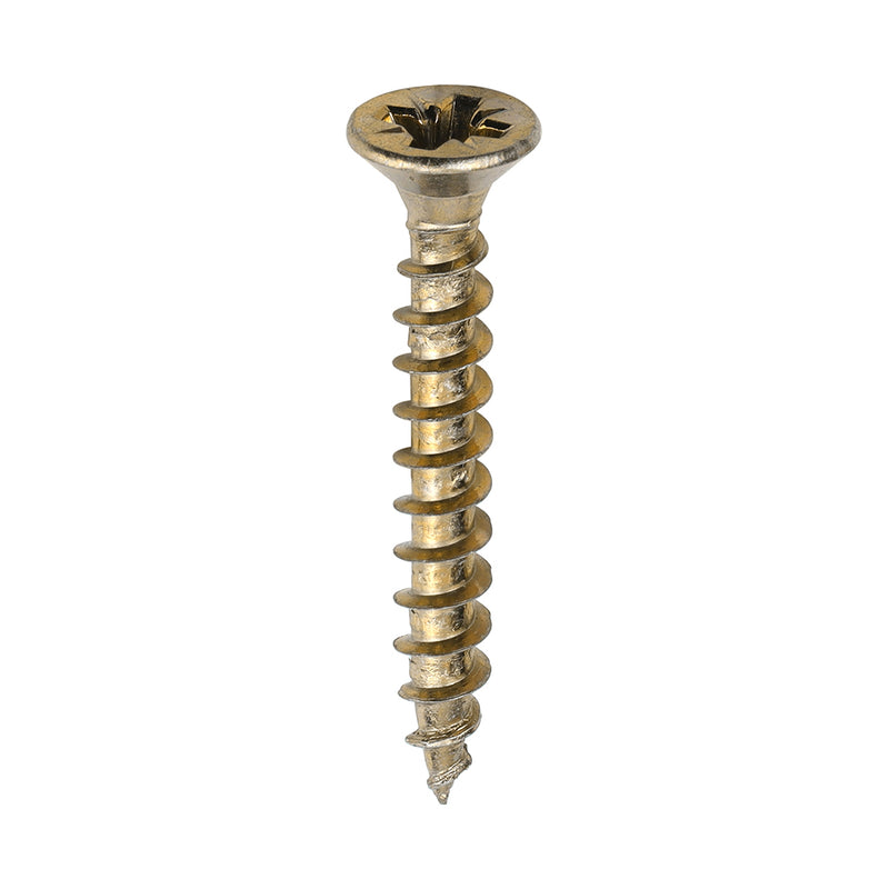 TIMco Solo Countersunk Gold Woodscrews - 4.0 x 30 - 1000 Pieces