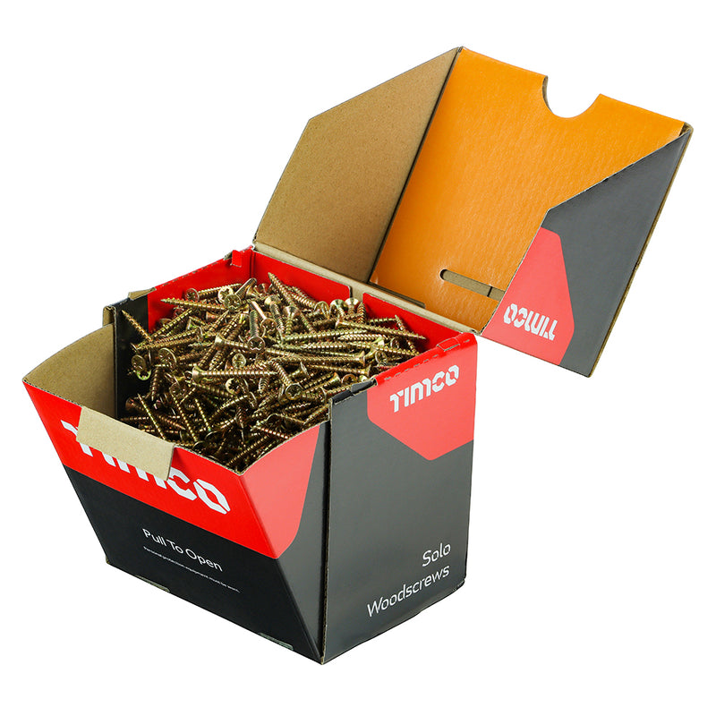 TIMco Solo Countersunk Gold Woodscrews - 4.0 x 40 - 1000 Pieces