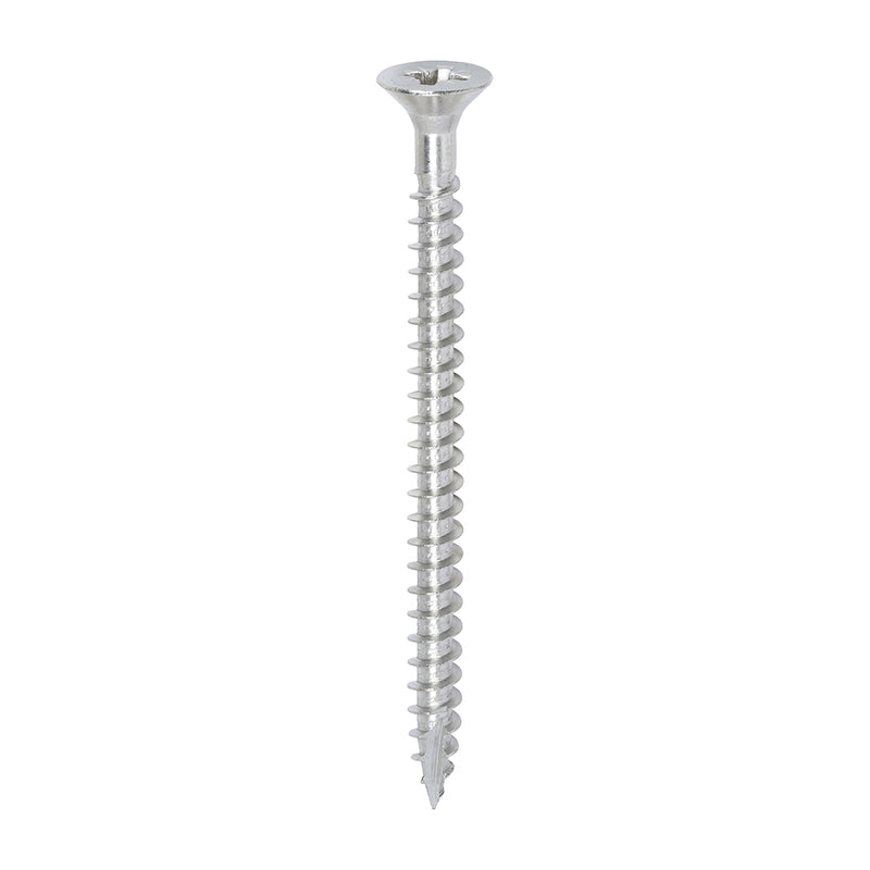 TIMco Classic Multi-Purpose Countersunk A2 Stainless Steel Woodcrews - 6.0 x 80 - 200 Pieces