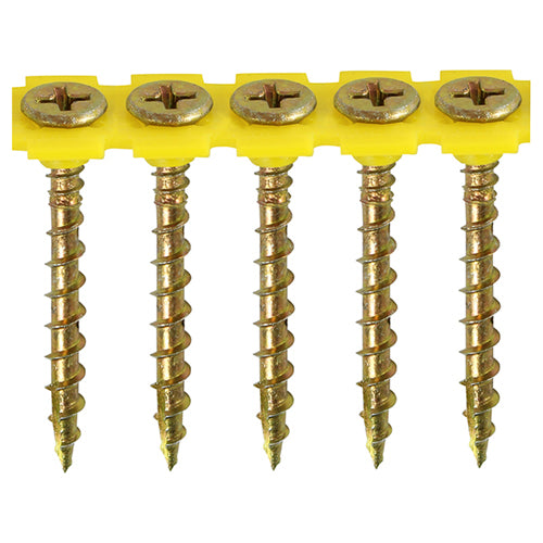 TIMco Collated Solo Countersunk Gold Woodscrews - 4.5 x 60 - 500 Pieces