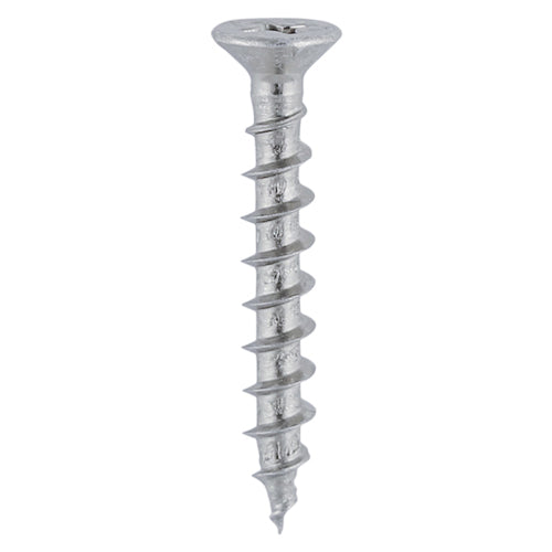 TIMco Window Fabrication Screws Countersunk with Ribs PH Single Thread Gimlet Tip Stainless Steel - 4.3 x 40 - 1000 Pieces