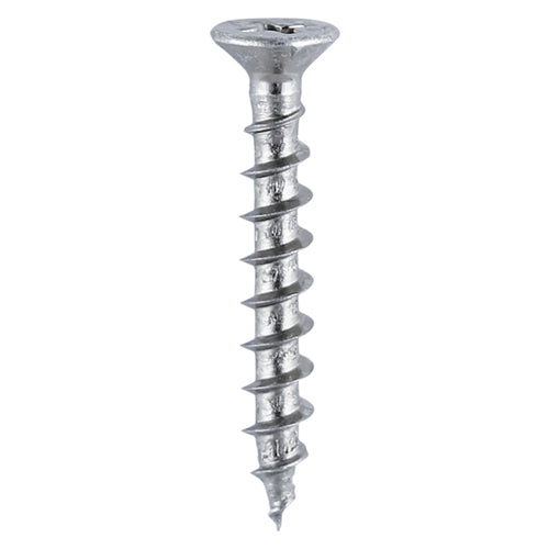 TIMco Window Fabrication Screws Countersunk with Ribs PH Single Thread Gimlet Point Zinc - 4.3 x 45 - 500 Pieces