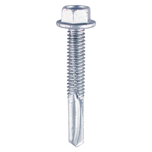 TIMco Self-Drilling Heavy Section Silver Screws - 5.5 x 65 - 100 Pieces