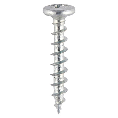 TIMco Window Fabrication Screws Friction Stay Shallow Pan Countersunk PH Single Thread Gimlet Point Zinc - 4.3 x 25 - 1000 Pieces