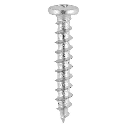 TIMco Window Fabrication Screws Friction Stay Shallow Pan with Serrations PH Single Thread Gimlet Tip Stainless Steel - 4.8 x 16 - 1000 Pieces