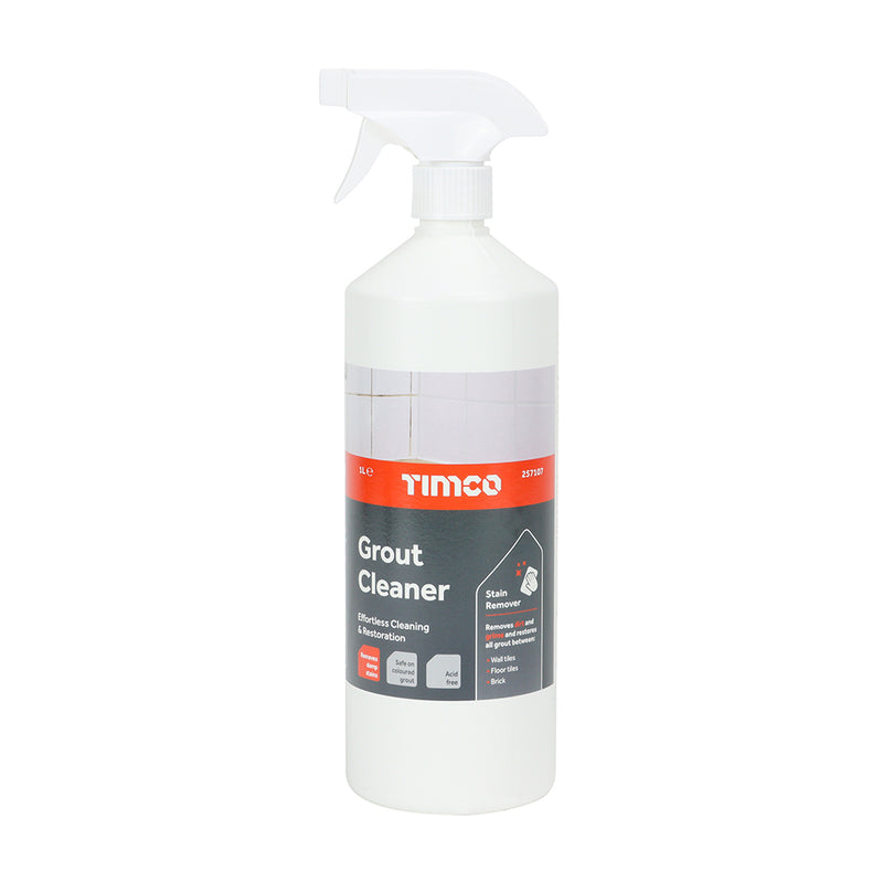 TIMCO Grout Cleaner, Black Stain Remover Spray for Bathrooms, Kitchens and Washrooms - 1L