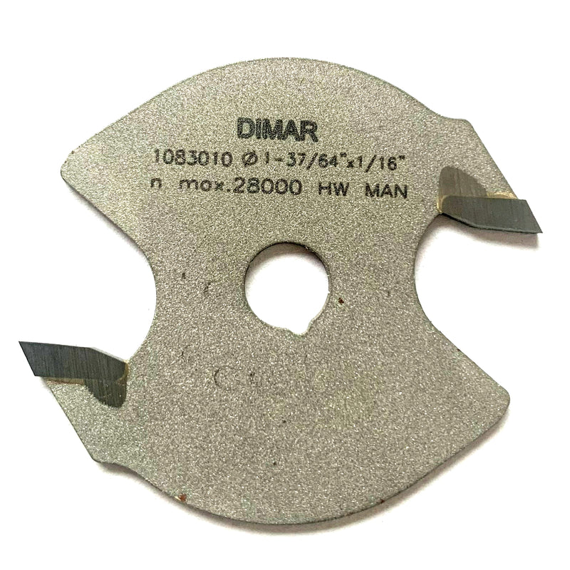Slotter / Groover cutter  40mm diameter x 1.5mm kerf with 1/4 bore
