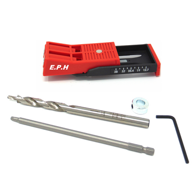 Kit de gabarit pour trous de poche doubles avec tournevis et foret - ETPHJBPSTD