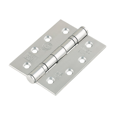 TIMCO Grade 13 Fire Door Hinges - Polished Stainless Steel 101 x 76 x 3 mm - 3 Hinges