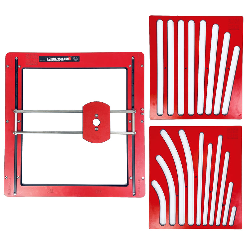 Scribe-Master Worktop Draining Groove Pro Multi Plate Draining Groove System with 1 Insert