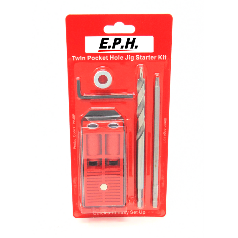 Kit de gabarit pour trous de poche doubles avec tournevis et foret - ETPHJBPHEX