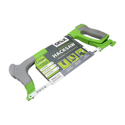 12" Professional Hacksaw with 5 Bi-Met6al blades (1 x 18T, 3 x 24T and 1 x 32T )