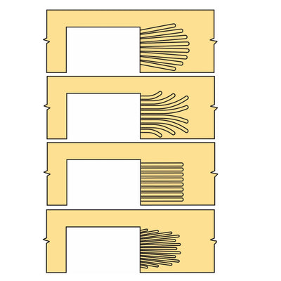 SCRIBE-MASTER Drainer Groove Plus Jig with Flex-Tech – Multi-Insert Draining Groove Jig for Solid Timber & Compact Laminate Worktops – CNC-Machined HPL – Includes Straight & Fan Insert Plate