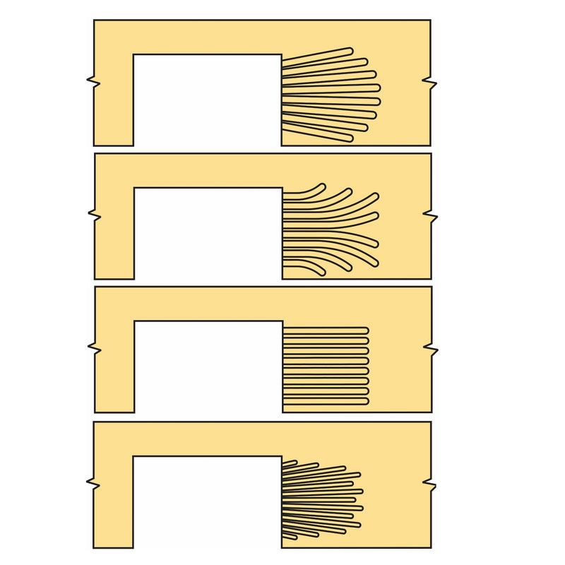 SCRIBE-MASTER Drainer Groove Plus Jig with Flex-Tech – Multi-Insert Draining Groove Jig for Solid Timber & Compact Laminate Worktops – CNC-Machined HPL – Includes Straight & Fan Insert Plate