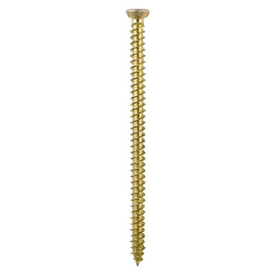 TIMco Concrete Screws Flat Countersunk Gold - 7.5 x 80