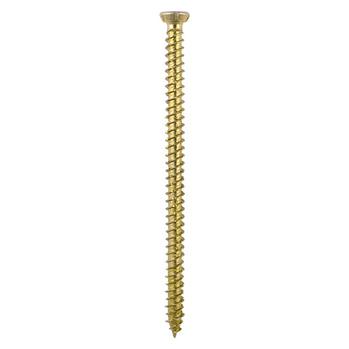 TIMco Concrete Screws Flat Countersunk Gold - 7.5 x 150 - 100 Pieces