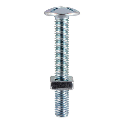 TIMco Roofing Bolts & Square Nuts Silver - M6 x 20