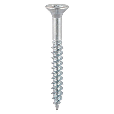 TIMco Twin-Threaded Countersunk Silver Woodscrews - 8 x 11/2 - 350 Pieces