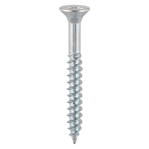 TIMco Twin-Threaded Countersunk Silver Woodscrews - 8 x 11/2 - 350 Pieces