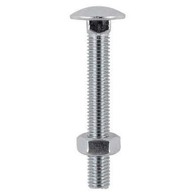TIMco Carriage Bolts DIN603 & Hex Full Nut DIN934 A2 Stainless Steel - M8 x 150