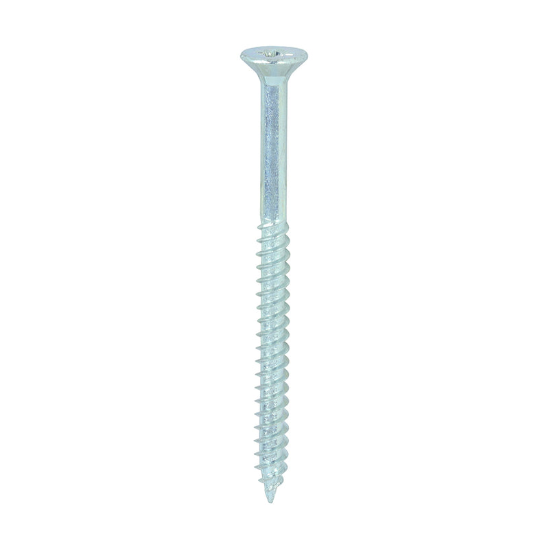 TIMco Twin-Threaded Countersunk Silver Woodscrews - 8 x 2 1/4 - 200 Pieces