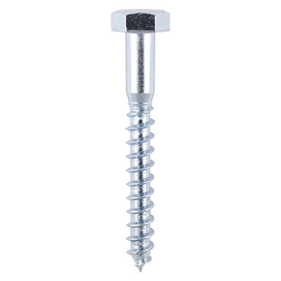 TIMco Coach Screws Hex Head Silver  - 10.0 x 150