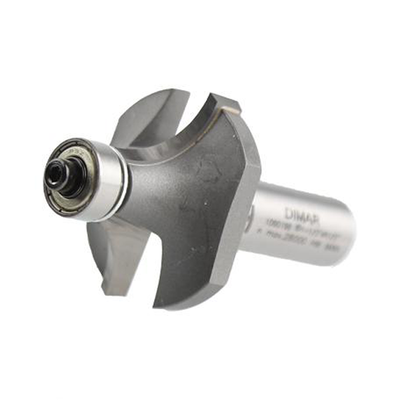Bearing Guided Ovolo Router Cutter - 38mm Diameter x 12.7mm Radius - 1/2" Shank