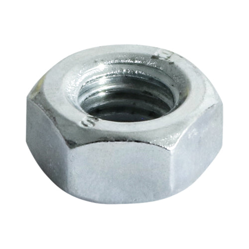 TIMco Hex Full Nuts DIN934 Silver - M12 - 90 Pieces