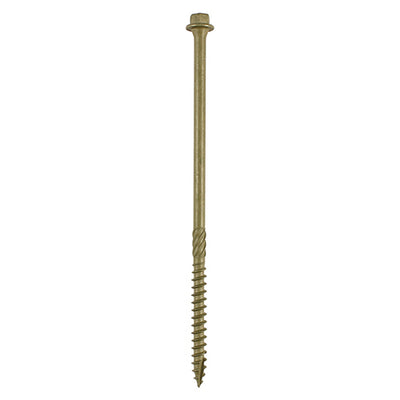 TIMco Timber Screws Hex Flange Head Exterior Green - 6.7 x 150 - 30 Pieces