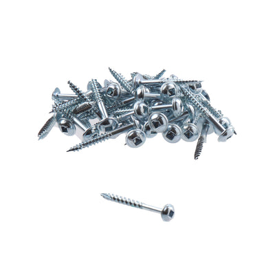 Pocket Hole Screws for Softwoods, 63mm Long, Pack of 500, Coarse Self-Cutting Threaded Square Drive, EPHS863500C, EPH Woodworking