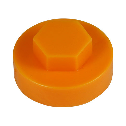 TIMco Hex Head Cover Caps Tangerine - 19mm - 1000 Pieces