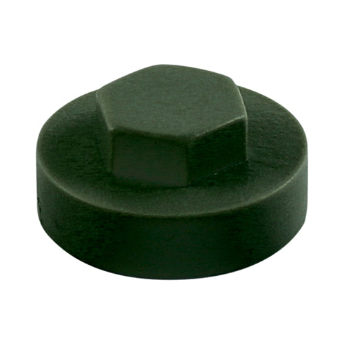 TIMco Hex Head Cover Caps Juniper Green - 19mm - 1000 Pieces