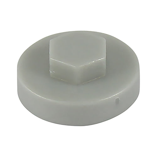 TIMco Hex Head Cover Caps White Aluminium - 19mm - 1000 Pieces
