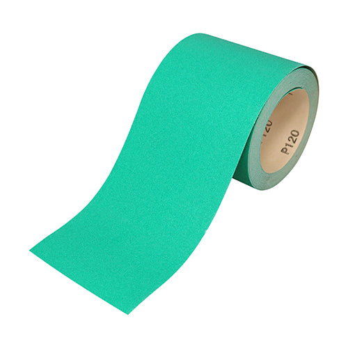 TIMco Sandpaper Roll 80 Grit Green - 115mm x 10m - 1 Piece