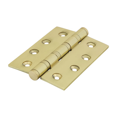 TIMCO Performance Ball Race Button Tip Brass Hinges Polished Brass - 76 x 50