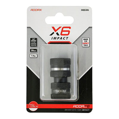 TIMco X6 Impact Quickchange Adaptor - 3/8 x 50 - 1 Piece