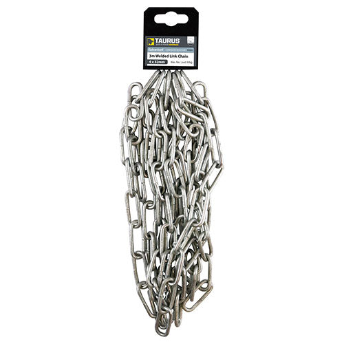 TIMco Chain Welded Links Hot Dipped Galvanised - 4 x 32mm - 1 Piece