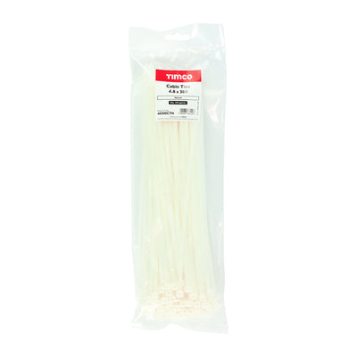 TIMco Cable Ties Natural - 4.8 x 300