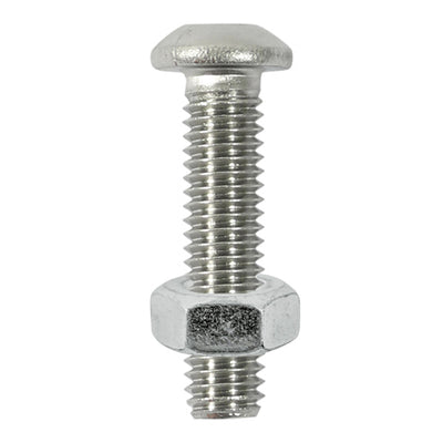 TIMco Button Socket Screws ISO7380 A2 Stainless Steel - M6 x 16