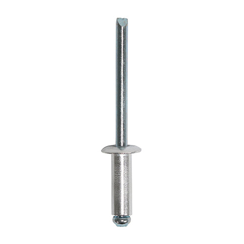 TIMco Rivets Dome Head Aluminium - 4.0 x 10 - 67 Pieces