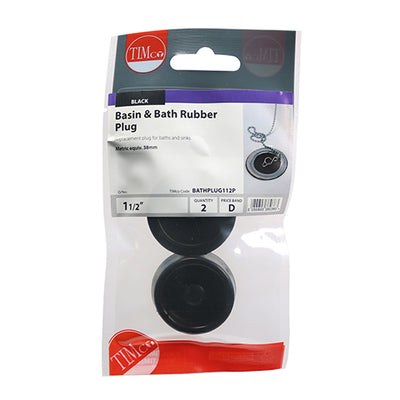 TIMco Bath & Sink Plugs - 1 1/2"